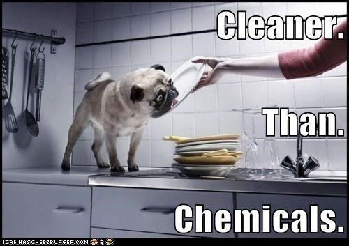 Cleaner.  Than.  Chemicals.