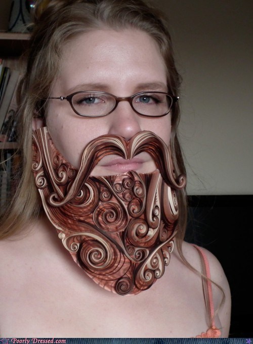 Dressed to WIN: No Beard? Try Paper!