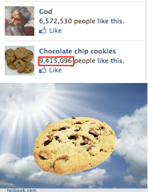 If Little Wafers of Bread Are the Body of Jesus, Then Chocolate Chip Cookies Are the Body of God