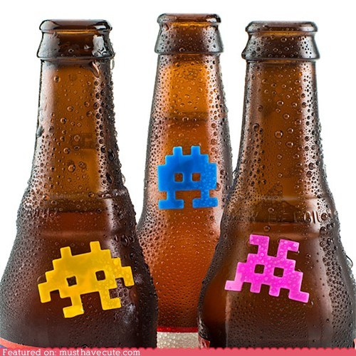 Space Invaders Drink Markers