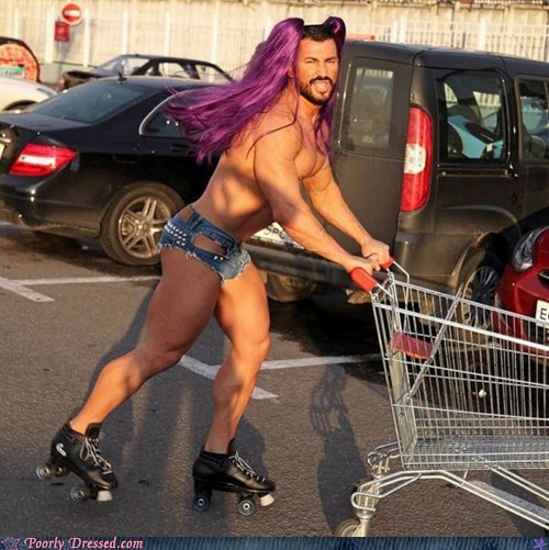 Even Beefcakes Need to Shop For Groceries