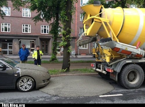 Pouring Cement FAIL
