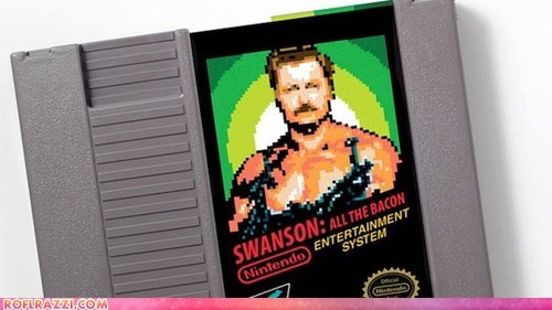 Ron Swanson as an NES Game
