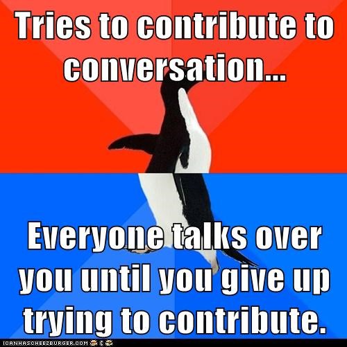 Animal Memes: Socially Awesome Awkward Penguin - I'll Just Sit Here and Laugh to Myself