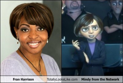 Fran Harrison Totally Looks Like Mindy from "The Network"