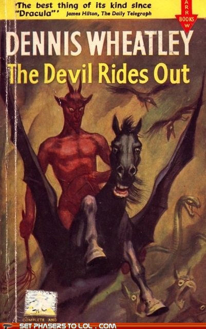 WTF Sci-Fi Book Covers: The Devil Rides Out