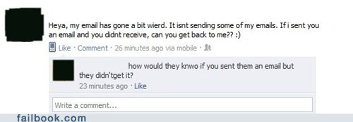 We never did get those e-mails