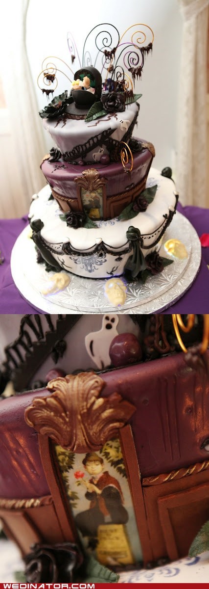 Haunted Mansion Wedding Cake