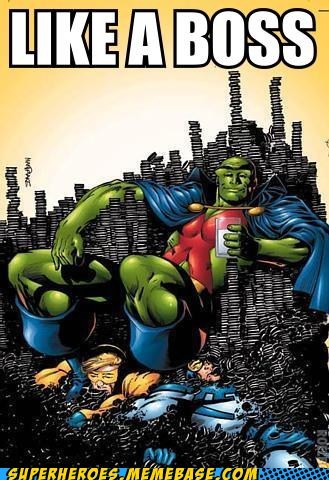 Martian Manhunter's the cookie boss