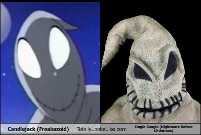 Candlejack (Freakazoid) Totally Looks Like Oogie Boogie (Nightmare Before Christmas)