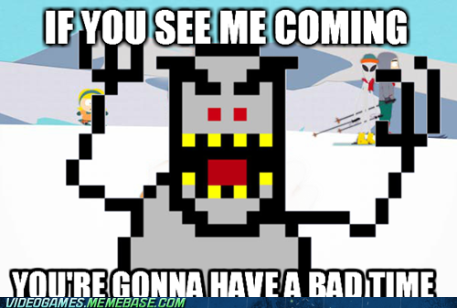 Super Uncool Ski Free Monster
