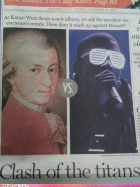 Kanye West vs Mozart: Yeezy Takes it Hands Down!