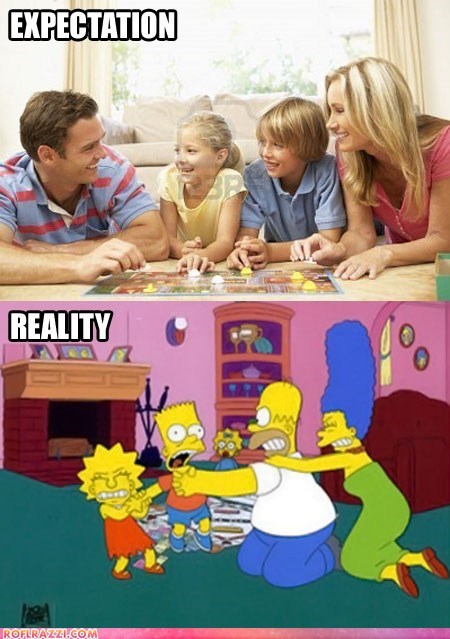 Family Game Night: Expectation vs Reality