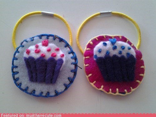 Cupcake Hair Elastics