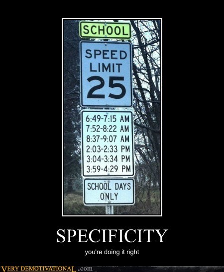 SPECIFICITY