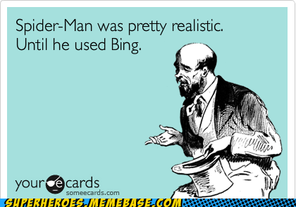Superheroes: Willing Suspension of Disbelief Until That Moment
