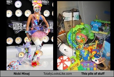 Nicki Minaj Totally Looks Like This Pile of Stuff