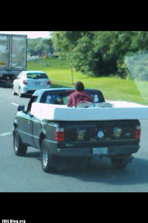 Hauling a Mattress FAIL