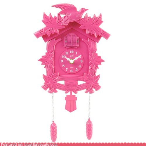 Pink Cuckoo Clock