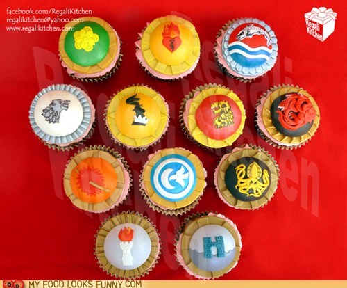 Game of Thrones Sigil Cupcakes