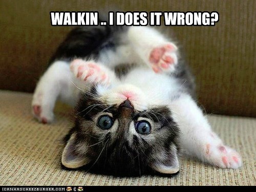 WALKIN .. I DOES IT WRONG?