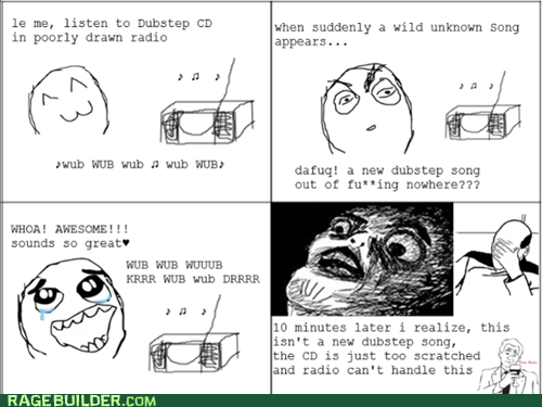 Rage Comics: Can't Tell If Whole CD is That Way, or Whole Genre