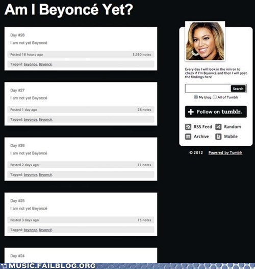 Are You Beyonce Yet?