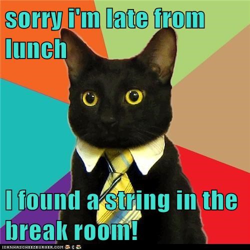 Animal Memes: Business Cat - Good Thing There Weren't Any Laser Pointers in There