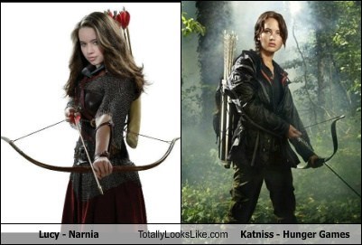 Lucy - Narnia Totally Looks Like Katniss - Hunger Games