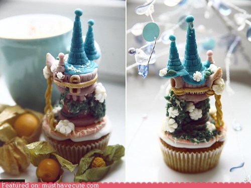 Epicute: Tangled Tower Cupcakes