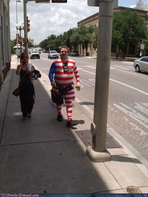 How Much Love For America? Full Body Suit Love.