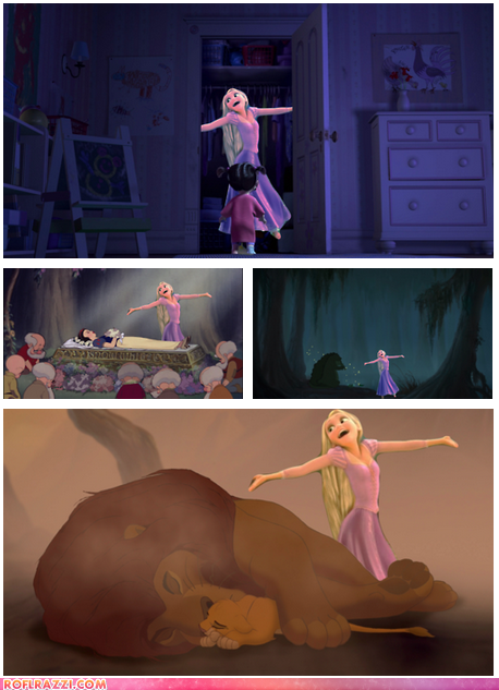 Inappropriately Happy Rapunzel