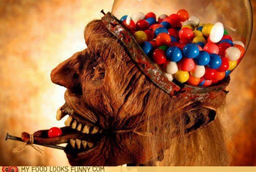Zombie Head Gumball Machine