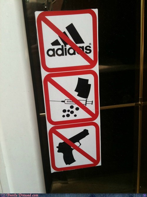 We Don't Take Kindly to Athletic Footwear Around Here