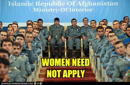 WOMEN NEED NOT APPLY
