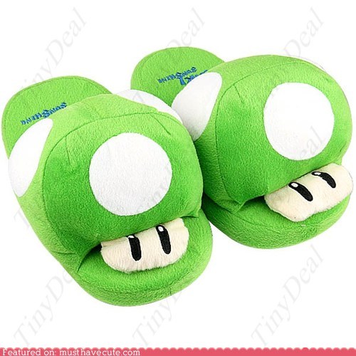 Mario Mushroom Slippers