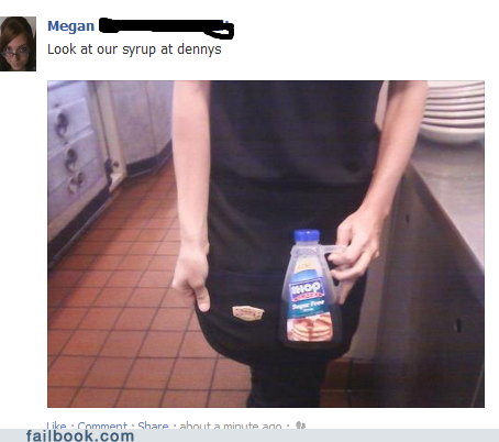 Denny's Syrup FAIL