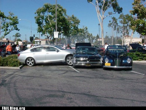 Parking Next to Classic Cars FAIL