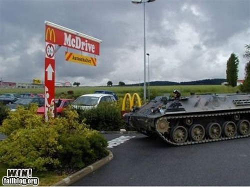 Getting Fast Food WIN