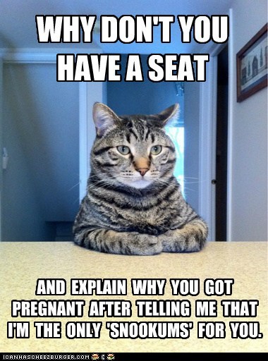 Animal Memes: Chris Hansen Cat - I Thought We Were Monog- Monogno- a Couple.