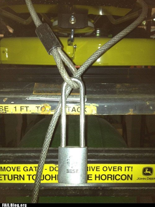 Using a Padlock FAIL