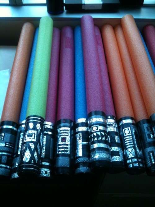 WIN!: Pool Lightsabers WIN