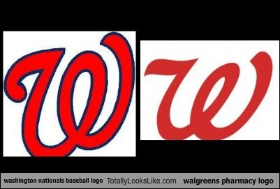 Washington Nationals Baseball Logo Totally Looks Like Walgreens Pharmacy Logo