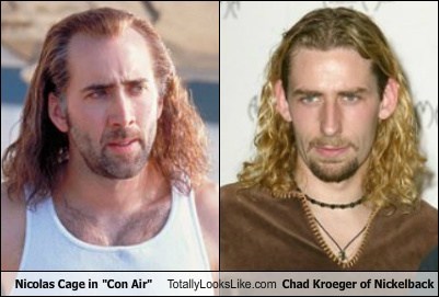Nicolas Cage in "Con Air" Totally Looks Like Chad Kroeger of Nickelback