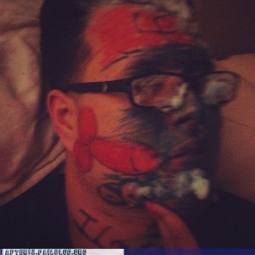 Protip: That Isn't an A-Bomb Drawn on His Cheek