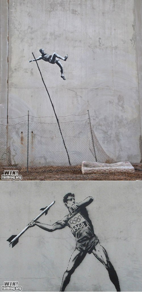 Hacked IRL: Banksy Clearing the Olympics
