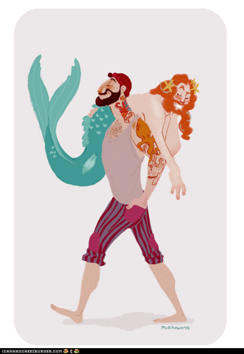 Merman and Sailor