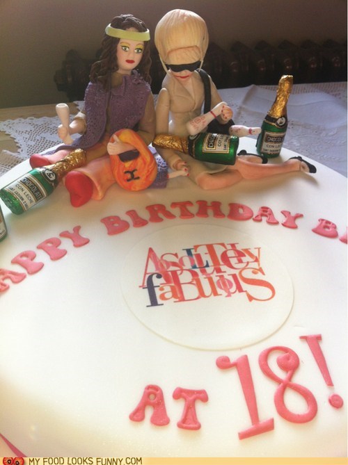 AbFab Birthday Cake
