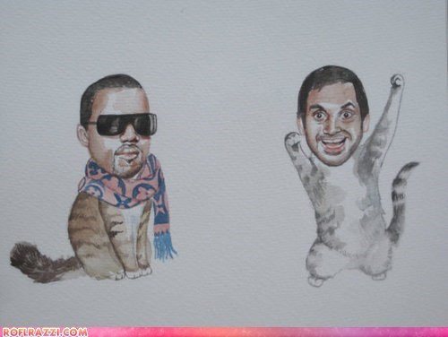 Kanye Kitty and Mewziz Ansari: BFF Kittehs