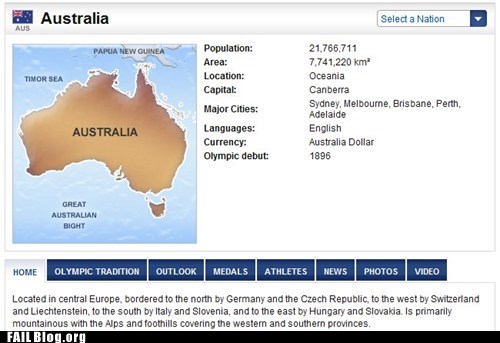 Austr(al)ia FAIL